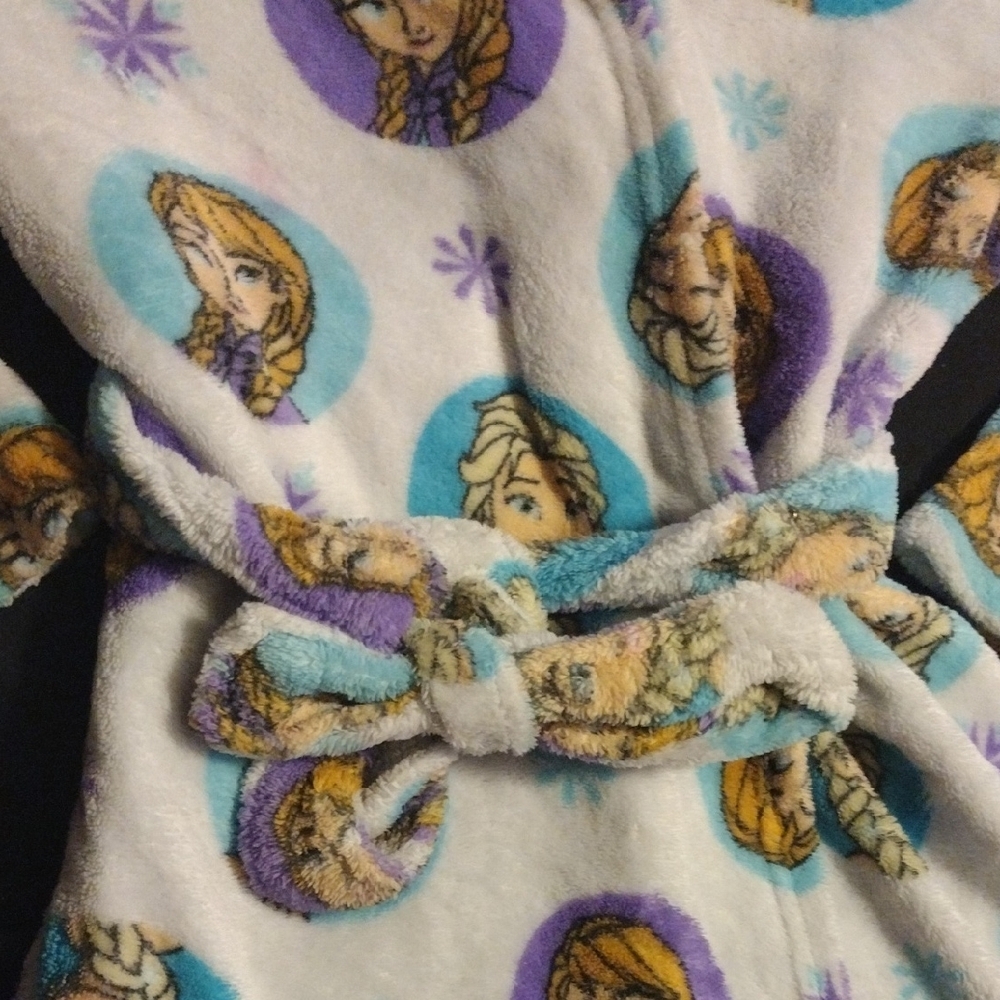 Kids Pajamas with Hood - White and Purple - Picture 3 of 8